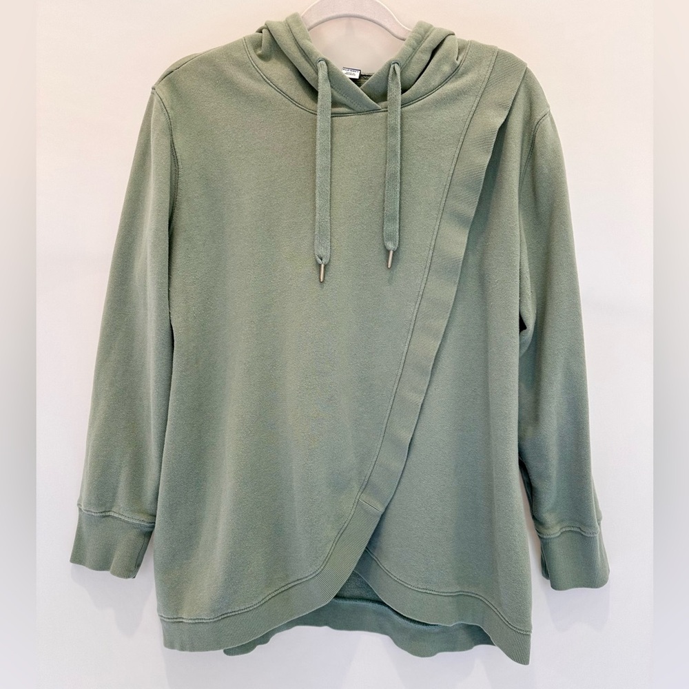 Old Navy Sage Green Women's Crossover Maternity Sweatshirt